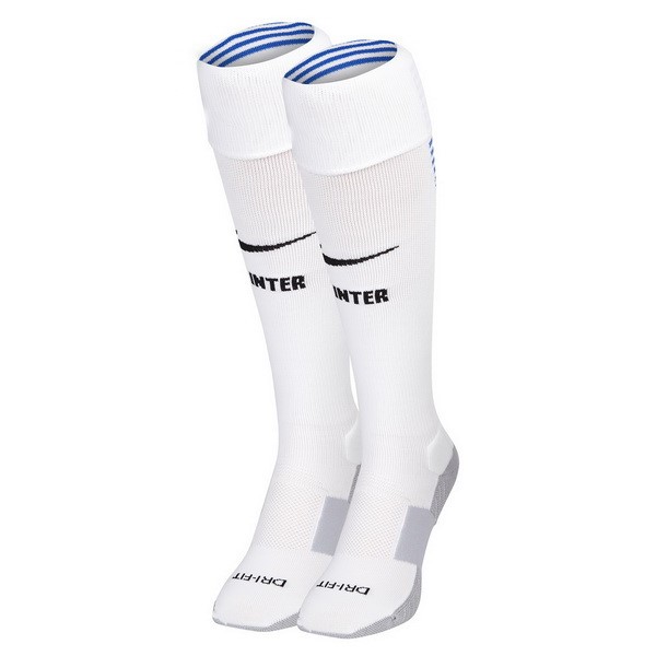 Auswarts Socken Inter Milan 2018-19 Weiß Fussballtrikots Günstig